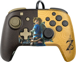 PDP Link Breath of the Wild - Gamecontroller - 3,5 mm audio-aansluiting en programmeerbare knoppen - Multi-color