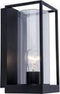 LUTEC Flair Wandlamp voor buiten - E27 - 40W - Mat Zwart
