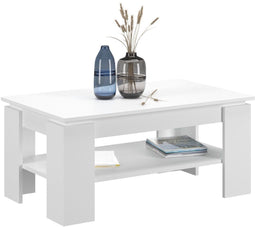 Furnilux Titan - Salontafel - Praktische indeling - Wit - 60x100x45cm
