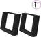 vidaXL - Salontafelpoten - 2 - st - U-vormig - 50x(30-31) - cm - staal - zwart