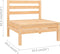 vidaXL - 4-delige - Loungeset - massief - grenenhout