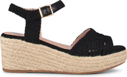 POSH by Poelman NANA - Dames Sandalen - Imitatieleer - Zwart - Maat 40