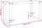 vidaXL - Salontafelpoten - O-frame - 90x30x43 - cm - gietijzer