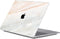 Lunso Geschikt voor MacBook Pro 13 inch M1/M2 (2020-2022) cover hoes - case - Marble Aiden