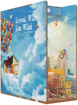 DIY Book Nook Boekensteun Travel With The Wind Bookend, Tone-Cheer, TQ126, 18,2x8x24,5cm
