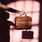 Justified leren aktetas cognac