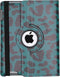 Tablet Hoes Geschikt voor iPad 2 (2011) 9.7 inch /iPad 3 (2012) 9.7 inch / iPad 4 (2012) 9.7 inch - 360° Draaibare Design Bookcase - Meerkleurig /Green Leopard