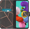 iMoshion Hoesje Geschikt voor Samsung Galaxy A51 Hoesje Met Pasjeshouder - iMoshion Design Softcase Bookcase - Goud / Zwart / Black Graphic