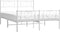 vidaXL - Bedframe - met - hoofd- - en - voeteneinde - metaal - wit - 160x200 - cm