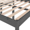 vidaXL - Seniorenbed - massief - grenenhout - grijs - 120x200 - cm