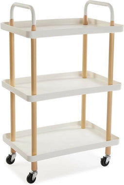 Groentetrolley Versa Wit Metaal Polypropyleen (36 x 85 x 53,5 cm)