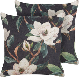 ZAHRIYE - Sierkussens set van 2 - Zwart - 45 x 45 cm - Polyester