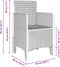 vidaXL - Tuinmeubelen - 4 - st - Wit - Poly - Rattan