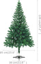 vidaXL - Kunstkerstboom - met - verlichting - en - kerstballen - 230 - takken - 120 - cm