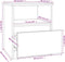 vidaXL - Nachtkastjes - 2 - st - 40x40x50 - cm - bewerkt - hout - bruin - eikenkleur