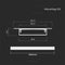 V-TAC VT-71002 - Inbouw LED strip profiel - 2m - Opale diffuser - Zilver