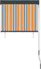 vidaXL - Rolgordijn - voor - buiten - 80x250 - cm - geel - en - blauw