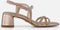 Tamaris Sandalen - Hak 5 cm - Vegan - Goud (Maat 38)