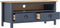 vidaXL - Tv-meubel - Hill - 110x40x47 - cm - massief - grenenhout - grijs