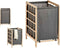 Kipit Wasmand Woodbox - met opvang waszak - 50 liter compartiment - 40 x 33 x 60 cm
