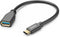 Hama 00201605 - USB-C naar USB-A Adapter - 15cm - Zwart