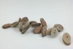 3 stuks - Hbx deco - Hanger drift slice naturel