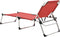 vidaXL - Ligbed - extra - hoog - inklapbaar - senior - aluminium - rood