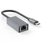 Skoov Ethernet Adapter USB-C - USB-C naar Gigabit Ethernet - 1000 Mbps - Zilver