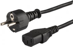 Savio CL-138 electriciteitssnoer Zwart 1,8 m IEC C13 Netstekker type E