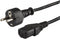 Savio CL-138 electriciteitssnoer Zwart 1,8 m IEC C13 Netstekker type E