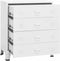 vidaXL - Ladekast - industrieel - 78x40x93 - cm - metaal - wit