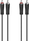 Hama Audiokabel, 2 cinch-stekkers - 2 cinch-stekkers, 1,5 m