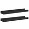 vidaXL - Fotoplanken - U-vormig - MDF - zwart (2 stuks)