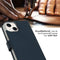Selencia iPhone 14 - Echt Lederen Bookcase - 3 Pashouders - Blauw