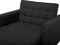 ABERDEEN - Chaise longue - Grafietgrijs - Symmetrisch - Polyester