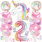2e Verjaardag Ballon Unicorn - Opblaasbare Unicorn - 2e Verjaardag - Unicorn Verjaardag Decoraties - Unicorn Verjaardag Jaar Ballon (2)
