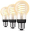 Philips Hue A60 - Filamentlamp E27 - Bluetooth White Ambiance (3-pack)
