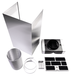 ATAG RMS104WSN - Recirculatie modificatieset - T-stuk RVS bovenmantel met recirculatiesleuven en koolstoffilter