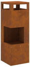 vidaXL - Vuurkorf - Vierkant - 35x35x100 - cm - Verweerd - Staal
