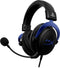 HyperX Cloud - Gaming Hoofdtelefoon - Afneembare microfoon met ruisonderdrukking - Blauw Zwart