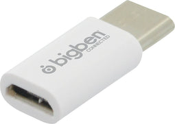 Big Ben ADAPTMICTOC - USB-C naar micro-USB adapter - Opladen en synchroniseren - Wit