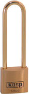 Kasp K12530L70BD Hangslot 30 mm Verschillend sluitend Goud-geel Sleutelslot