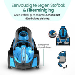 Emerio VCE-108278.10 - Stofzuiger - 2 liter stofcapaciteit HEPA-filter - Stijlvolle spraykleur