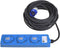 ProPlus CEE 3-weg Stekkerdoos - 20 Meter - 2x Schuko + 1x2-USB - Blauw