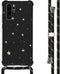iMoshion Hoesje Geschikt voor Huawei P30 Pro Hoesje Met Koord - iMoshion Design Hoesje met Koord - Goud / Zwart / Stars Gold