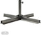 Ceruzo Parasolvoet Metaal - Kruisvoet Standaard - 80 x 80 cm - Geschikt voor buizen 28 tot 40 mm
