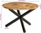 vidaXL - Eettafel - Ø110x76 - cm - massief - ruw - mangohout