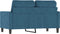 vidaXL - Tweezitsbank - 120 - cm - fluweel - blauw