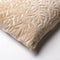 Dutch Decor KIRA - Sierkussen 45x45 cm - met 3D bladprint - velvet - Irish Cream - beige - Inclusief binnenkussen