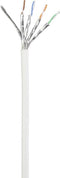 Renkforce RF-5047454 RJ45 Netwerkkabel, patchkabel CAT 6A S/FTP 0.15 m Wit Snagless, Vlambestendig 1 stuk(s)